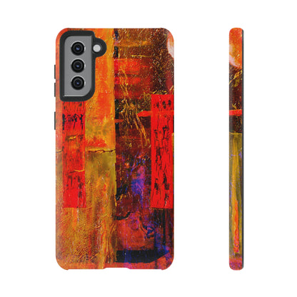 Red Oil Painting Android Case (Protective) Samsung Galaxy S21 Plus Matte Phone Case