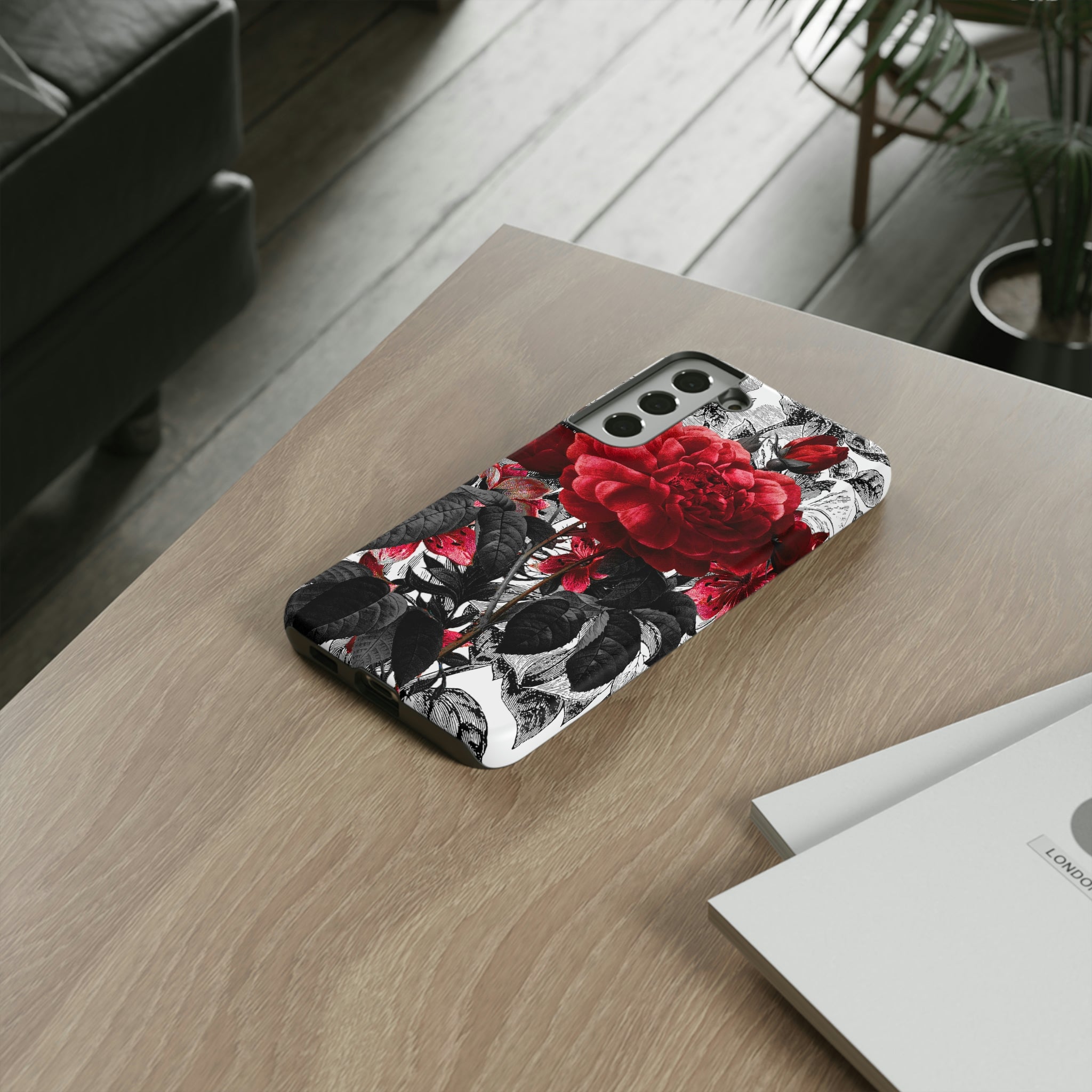 Grunicked Gothic Flower Samsung Case (Protective) Phone Case