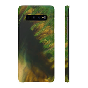 Green Forest Ink Art Android Case (Slim) Samsung Galaxy S10 Plus Glossy Phone Case