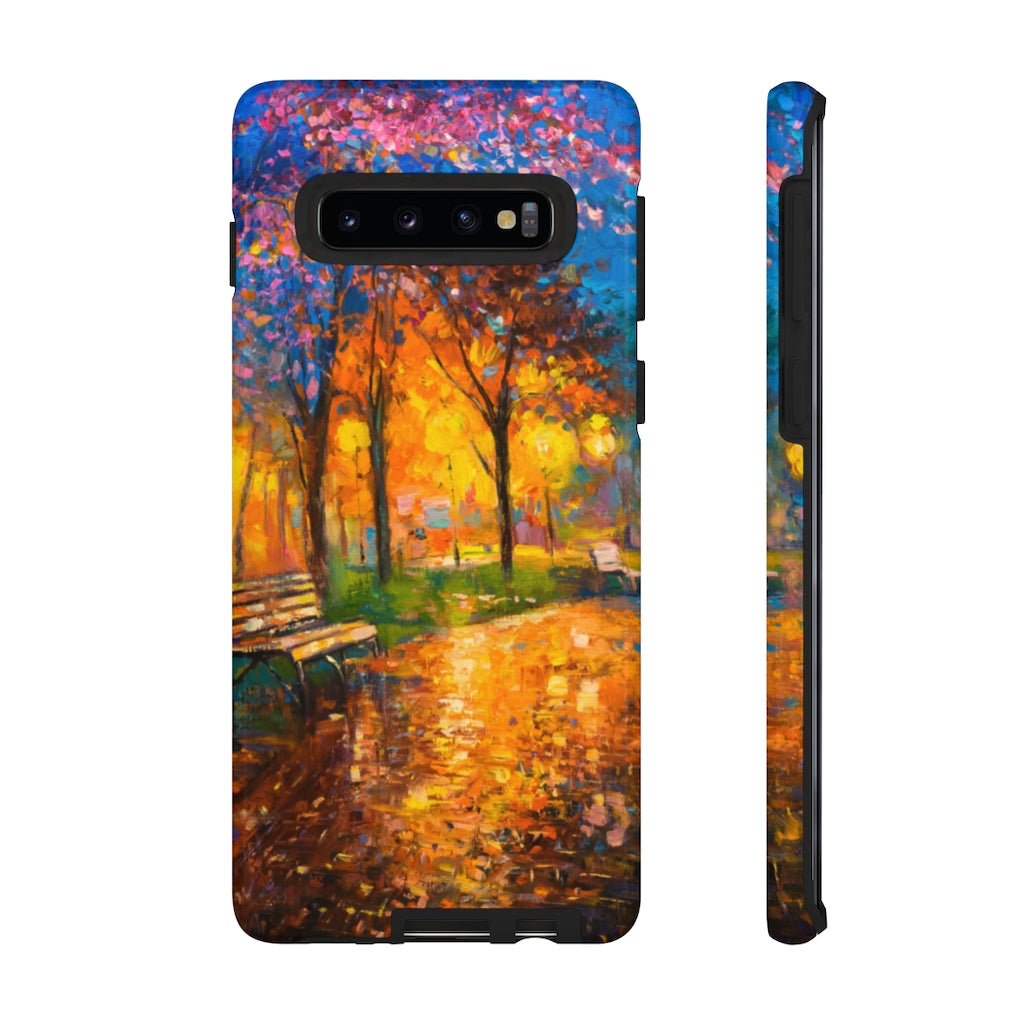 Oil painting - Autumn Landscape Samsung Case (Protective) Samsung Galaxy S10 Glossy Phone Case