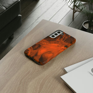 Red Flame Ink Art Android Case (Protective) Phone Case