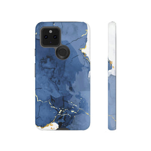 Classic Blue Watercolor Android Case (Protective) Google Pixel 5 5G Matte Phone Case