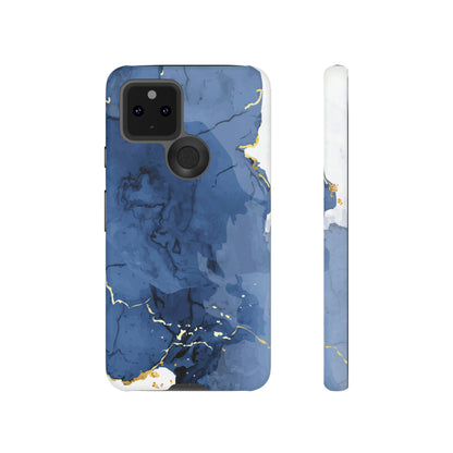 Classic Blue Watercolor Android Case (Protective) Google Pixel 5 5G Matte Phone Case