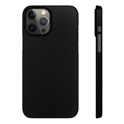 Black iPhone Case (Slim) iPhone 12 Pro Max Matte Phone Case