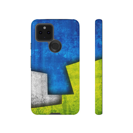 Blue Abstract Art Android Case (Protective) Google Pixel 5 5G Glossy Phone Case