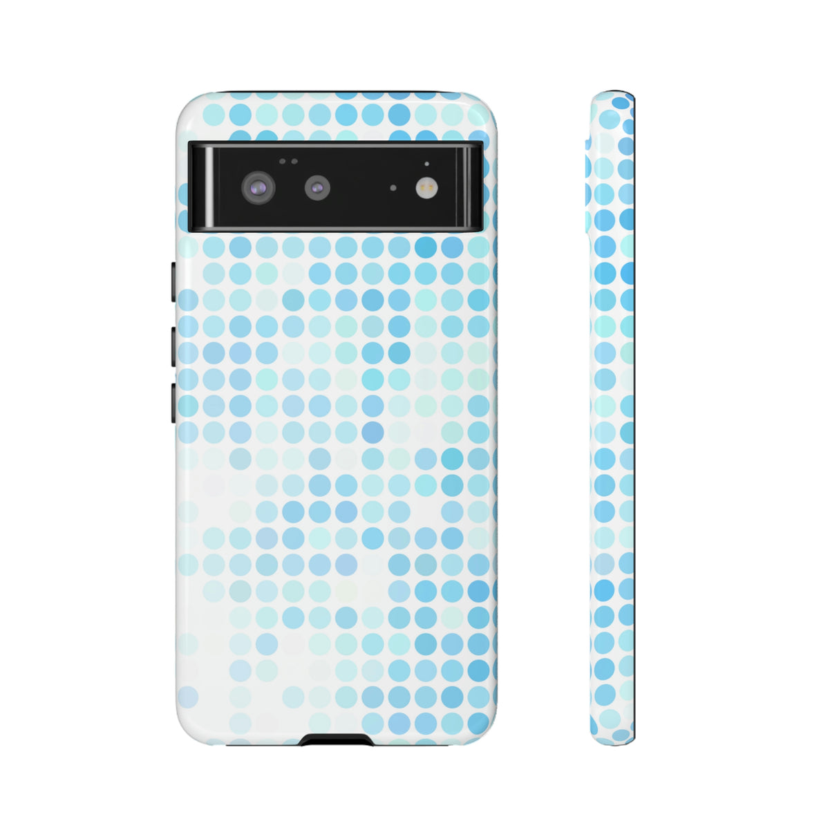 Blue Pixels Android Case (Protective) Google Pixel 6 Glossy Phone Case