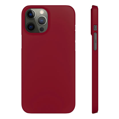 Burgundy Red iPhone Case (Slim) iPhone 12 Pro Max Matte Phone Case