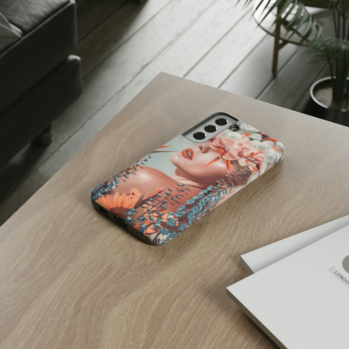 Contemporary Flowers Android Case (Protective) Phone Case