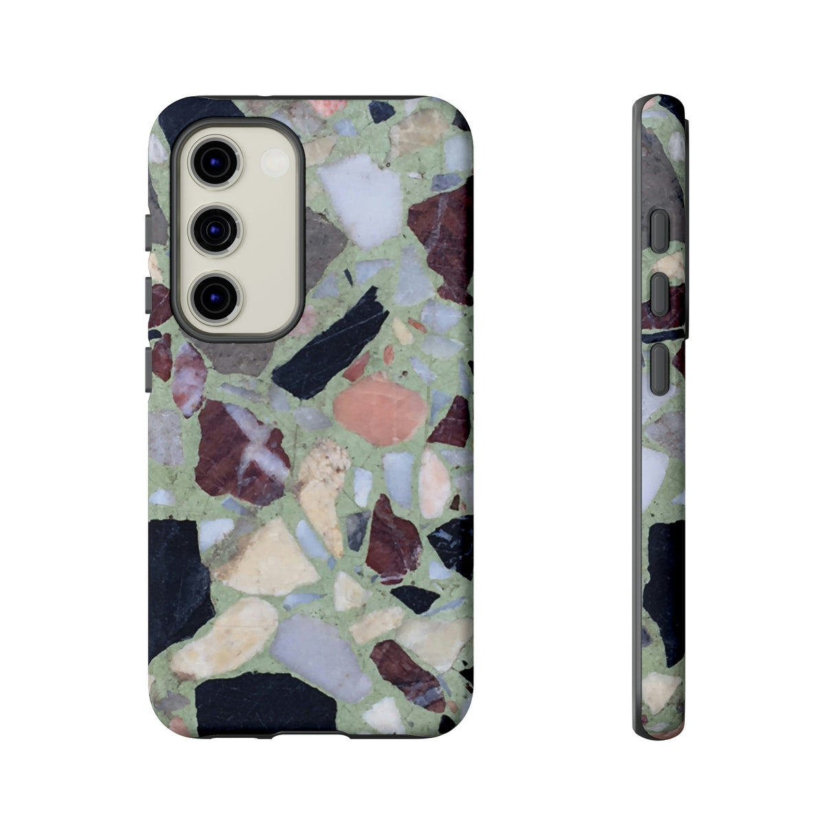 Terrazzo in Green Android Case (Protective) Samsung Galaxy S23 Matte Phone Case