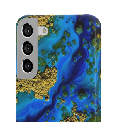 Blue Clear Ocean Ink Art Android Case (Slim) Phone Case