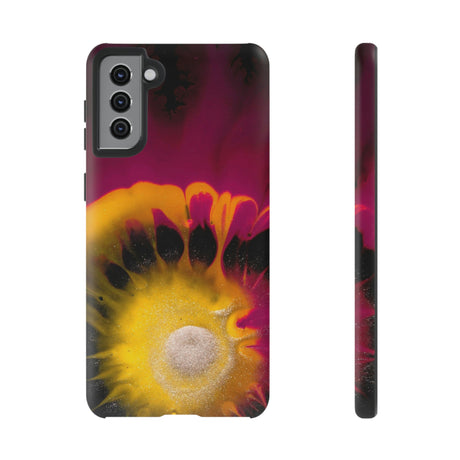 Deep Purple Ink Art Android Case (Protective) Samsung Galaxy S21 Plus Matte Phone Case