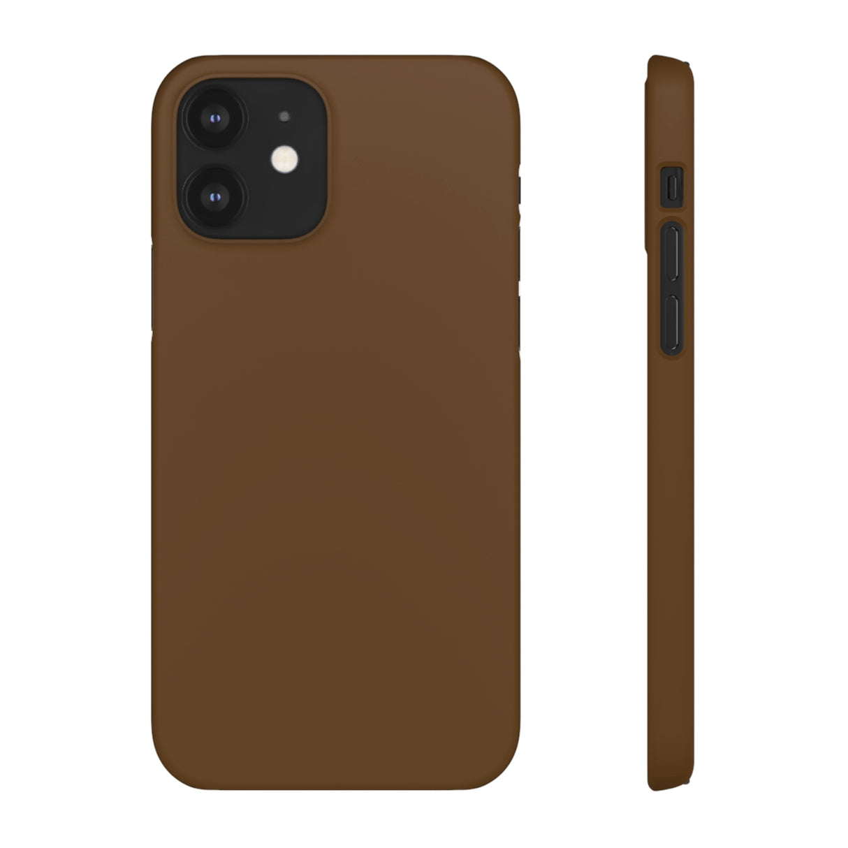 Dark Brown iPhone Case (Slim) iPhone 12 Matte Phone Case