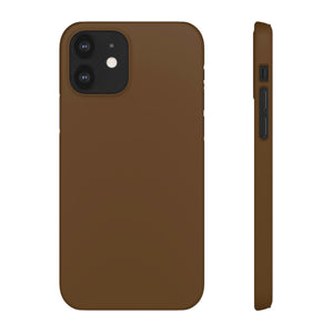 Dark Brown iPhone Case (Slim) iPhone 12 Matte Phone Case