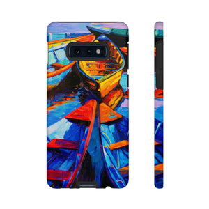 Colorful Wooden Boat Android Case (Protective) Samsung Galaxy S10E Matte Phone Case