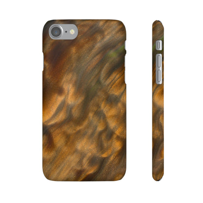 Gold Sand Ink Art iPhone Case (Slim) iPhone 7 Matte Phone Case