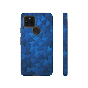 Blue Geometric Android Case (Protective) Google Pixel 5 5G Matte Phone Case