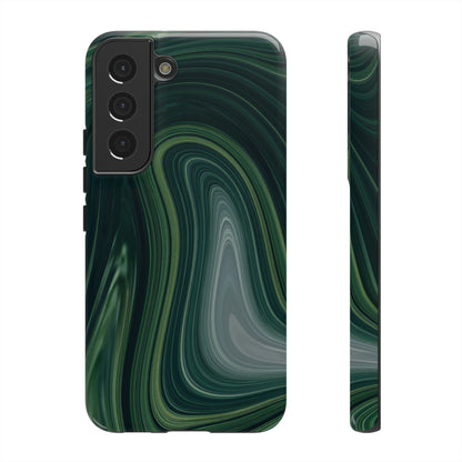 Green Marble Android Case (Protective) Samsung Galaxy S22 Glossy Phone Case