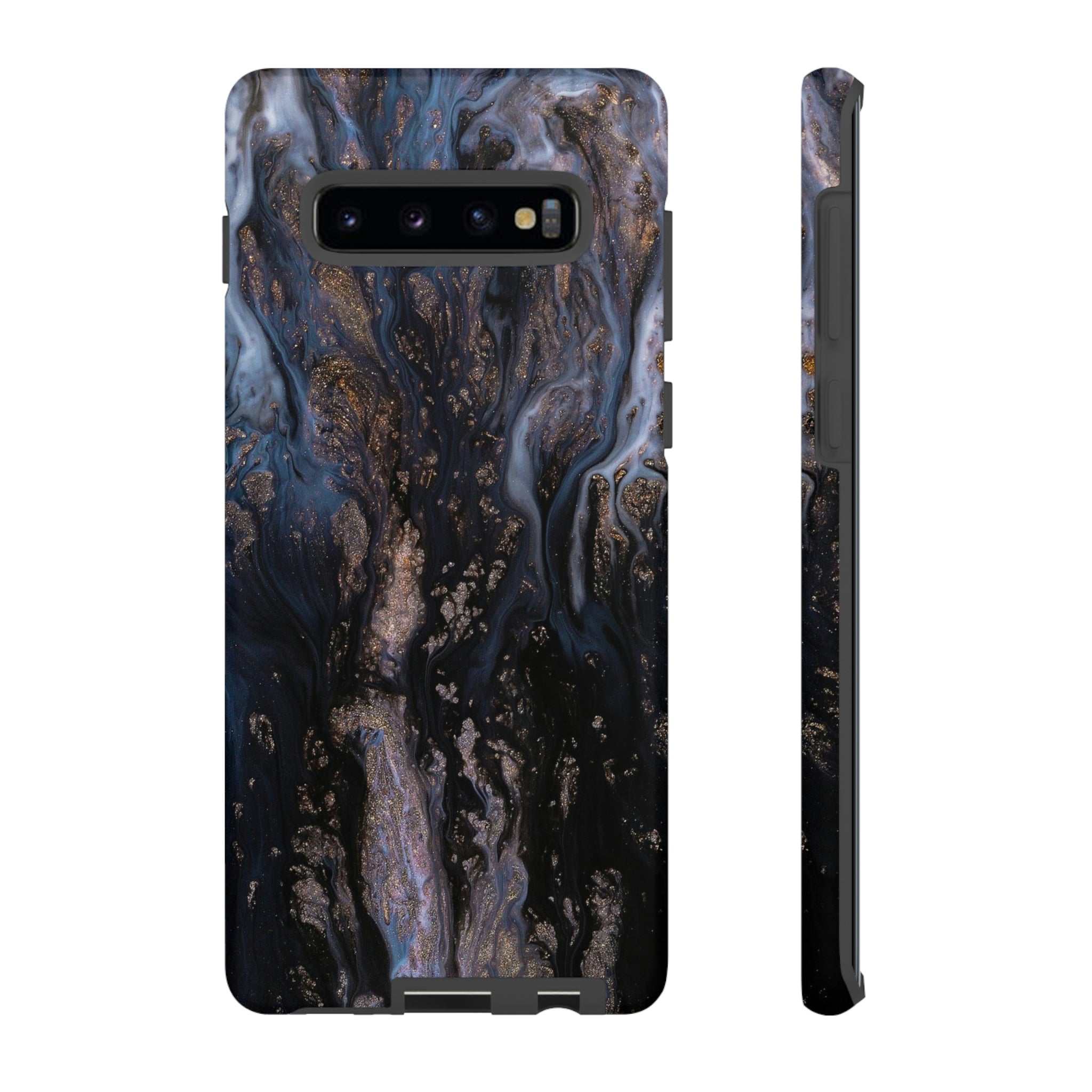 Blue River Ink Art Android Case (Protective) Samsung Galaxy S10 Plus Matte Phone Case