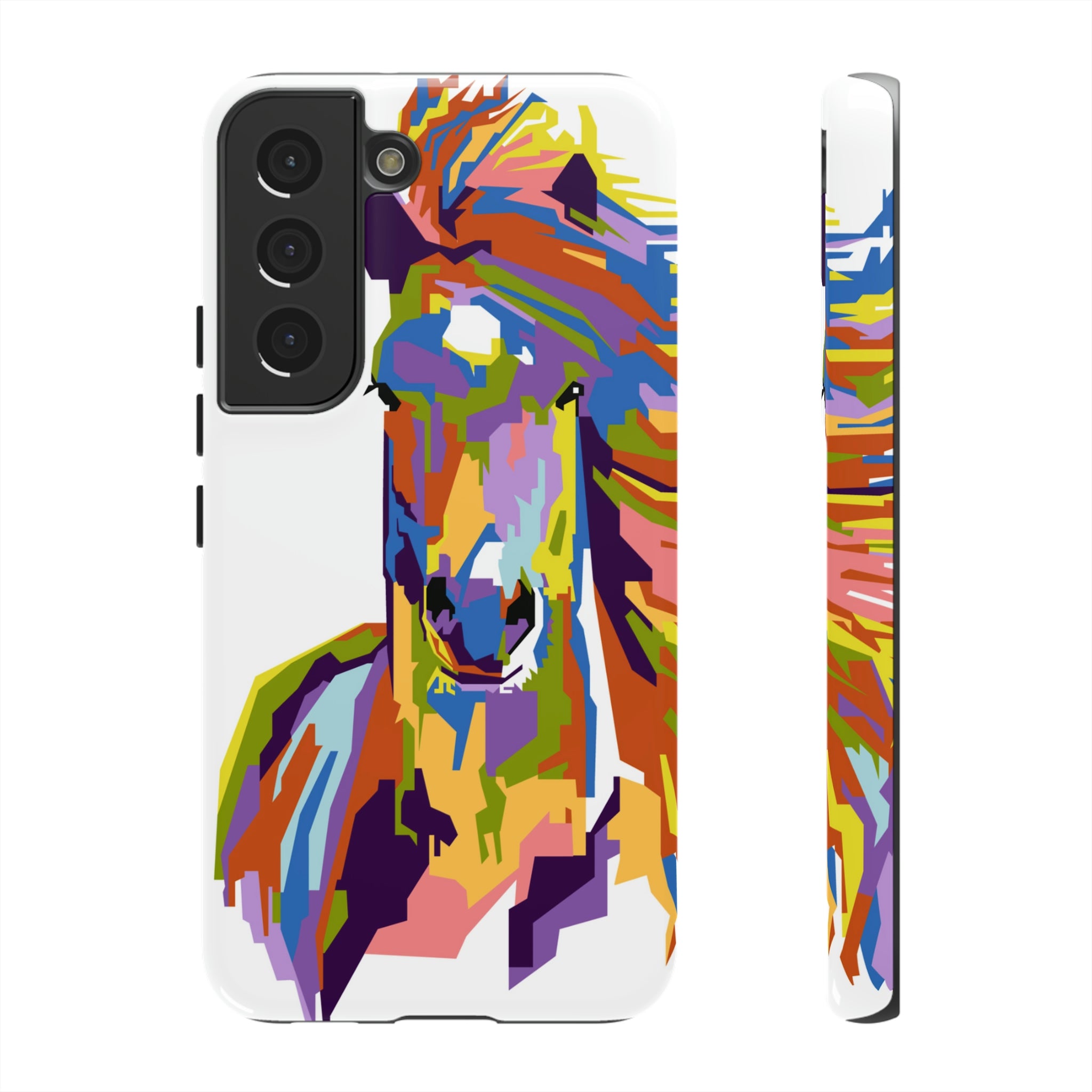 Horse Abstract Art Android Case (Protective) Samsung Galaxy S22 Glossy Phone Case