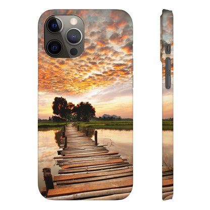 Sunset on the Tropical River Samsung/iPhone (Slim) Phone Case