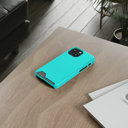 Flourescent Blue iPhone Case (Card) Phone Case