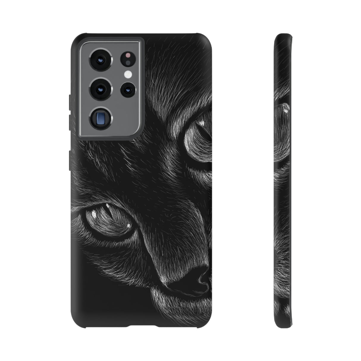 Pencil Drawing Cat Android Case (Protective) Samsung Galaxy S21 Ultra Matte Phone Case