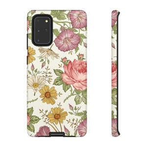 Fabric Vintage Flower Samsung Case (Protective) Samsung Galaxy S20+ Matte Phone Case