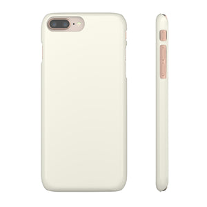 Floral White iPhone Case (Slim) iPhone 8 Plus Glossy Phone Case