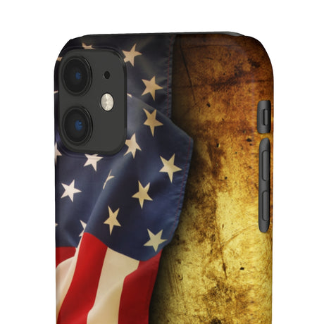 Close up of American flag Samsung/iPhone (Slim) iPhone 11 Glossy Phone Case