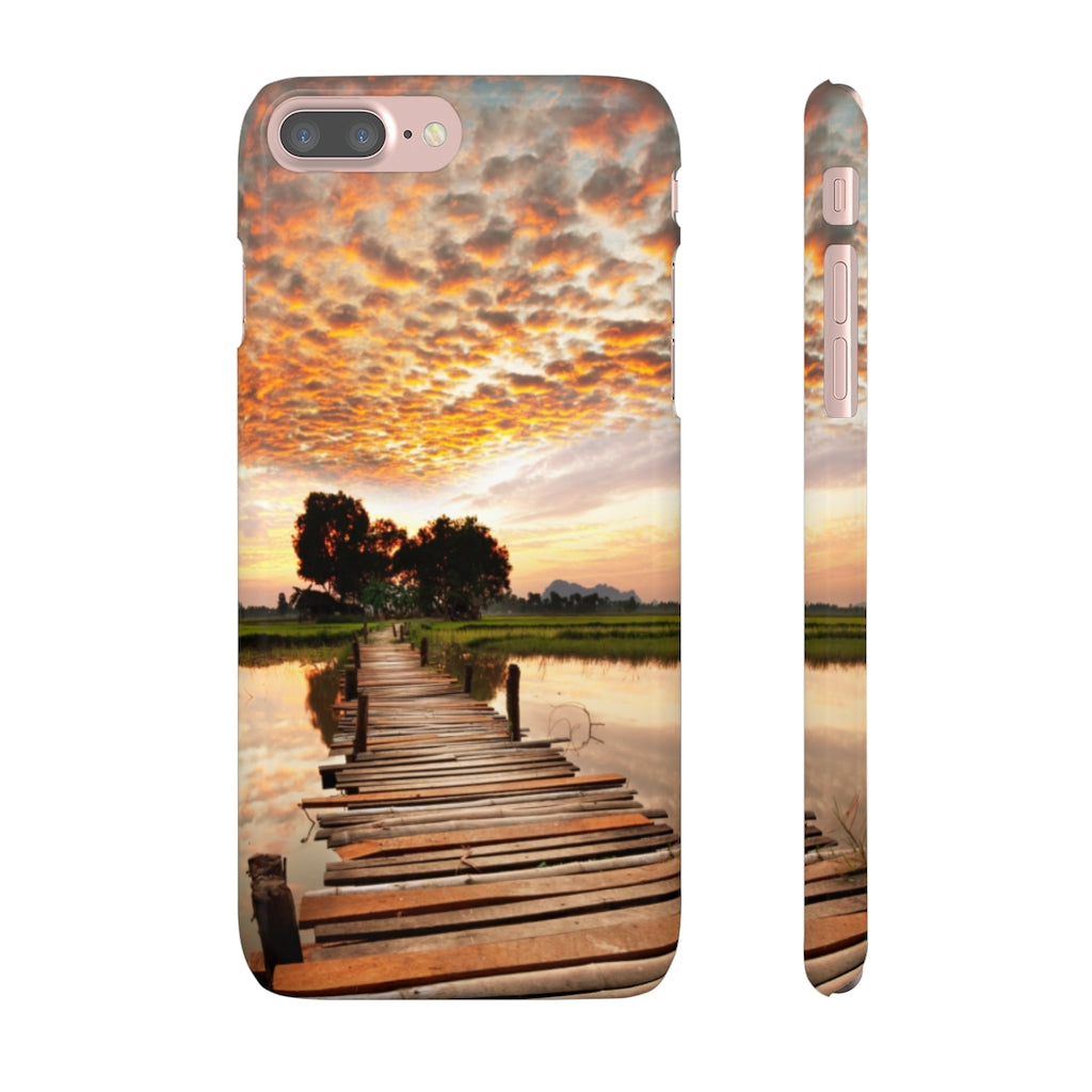 Sunset on the Tropical River Samsung/iPhone (Slim) Phone Case