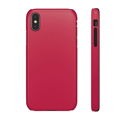 Bright Maroon iPhone Case (Slim) iPhone X Glossy Phone Case