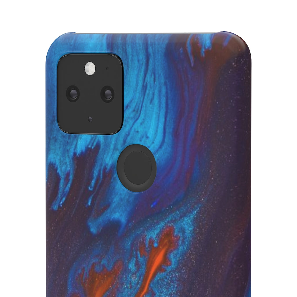 Orange Flame Ink Art Android Case (Slim) Phone Case