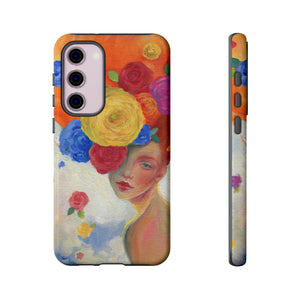 Flower Woman Android Case (Protective) Samsung Galaxy S23 Plus Glossy Phone Case