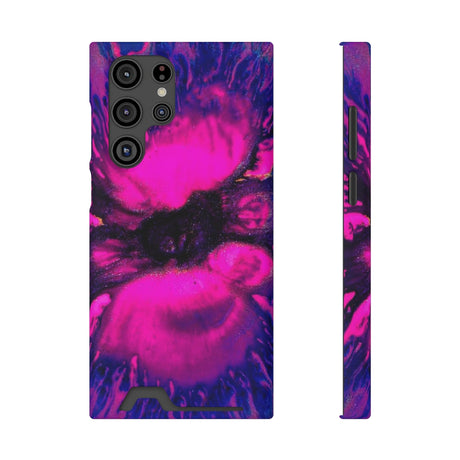 Deep Pink Ink Art Android Case (Card) Samsung Galaxy S22 Ultra Matte Without gift packaging Phone Case