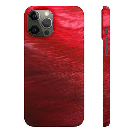 Red Feather Ink Art iPhone Case (Slim) iPhone 12 Pro Max Matte Phone Case