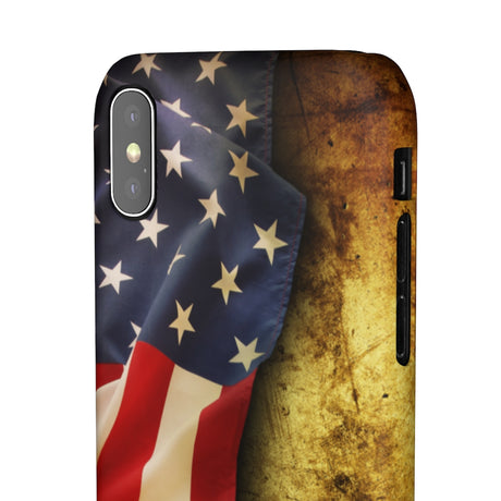 Close up of American flag Samsung/iPhone (Slim) iPhone X Matte Phone Case