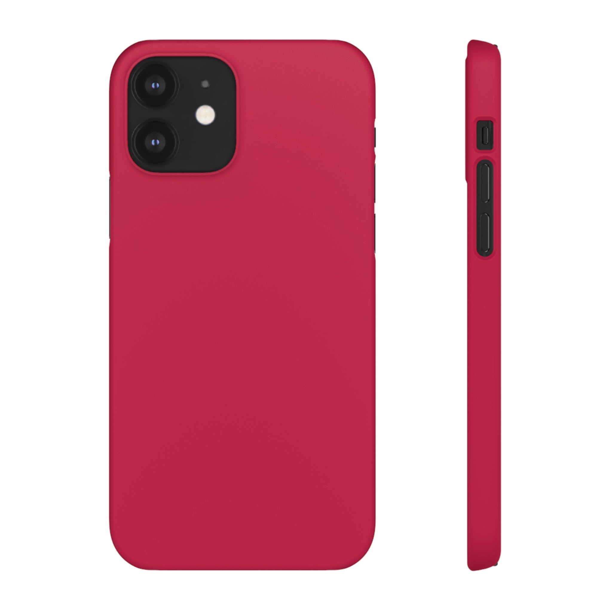 Bright Maroon iPhone Case (Slim) iPhone 12 Matte Phone Case