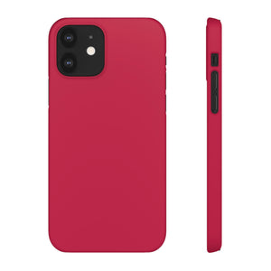 Bright Maroon iPhone Case (Slim) iPhone 12 Matte Phone Case