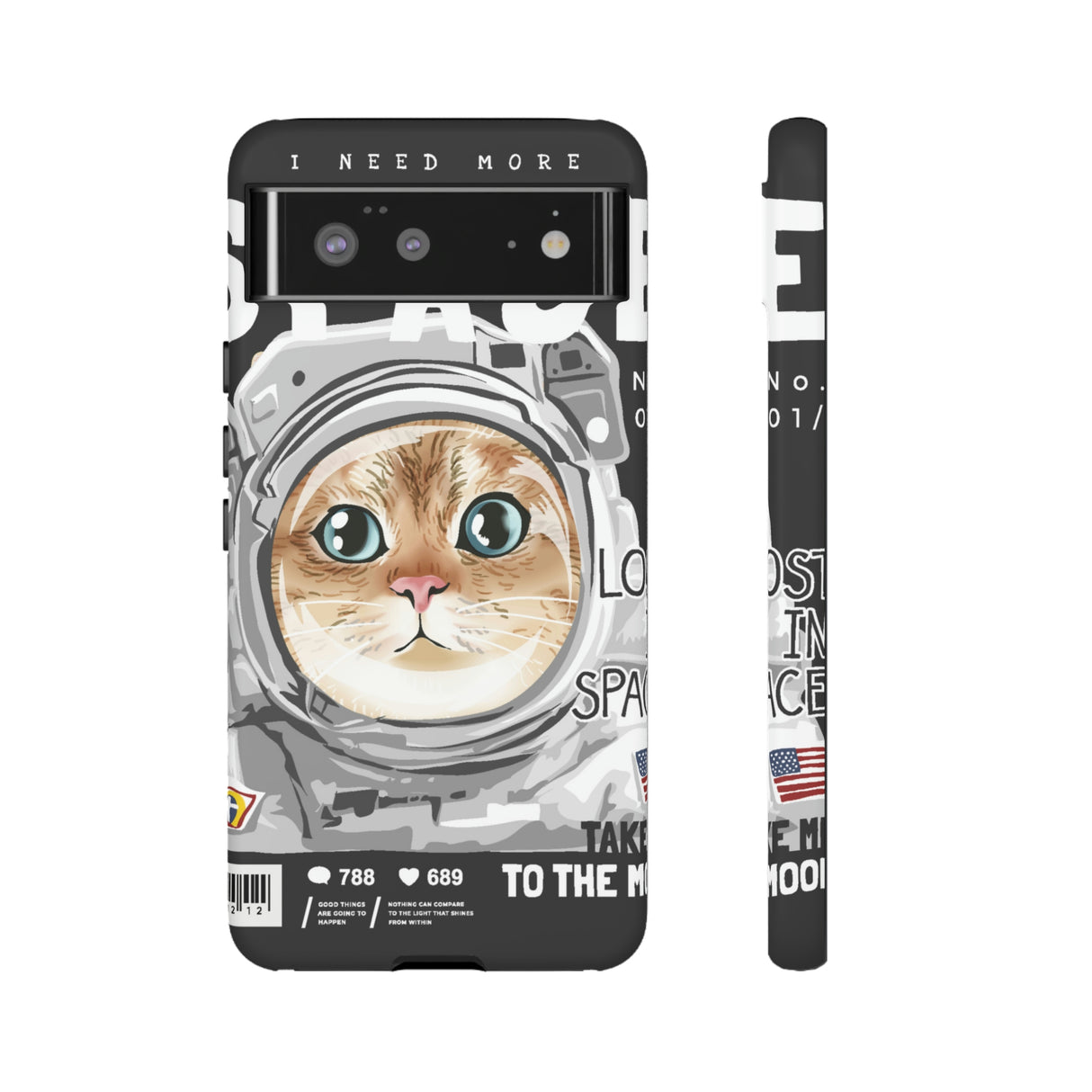 Space Cute Cat Android Case (Protective) Google Pixel 6 Matte Phone Case