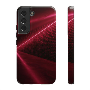 Red Sci Fi Android Case (Protective) Samsung Galaxy S22 Glossy Phone Case