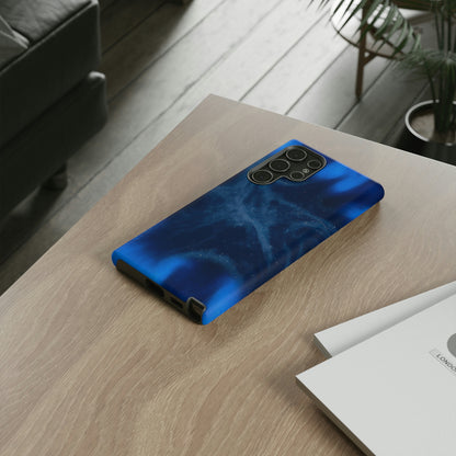 Blue Space Ink Art Android Case (Protective) Phone Case