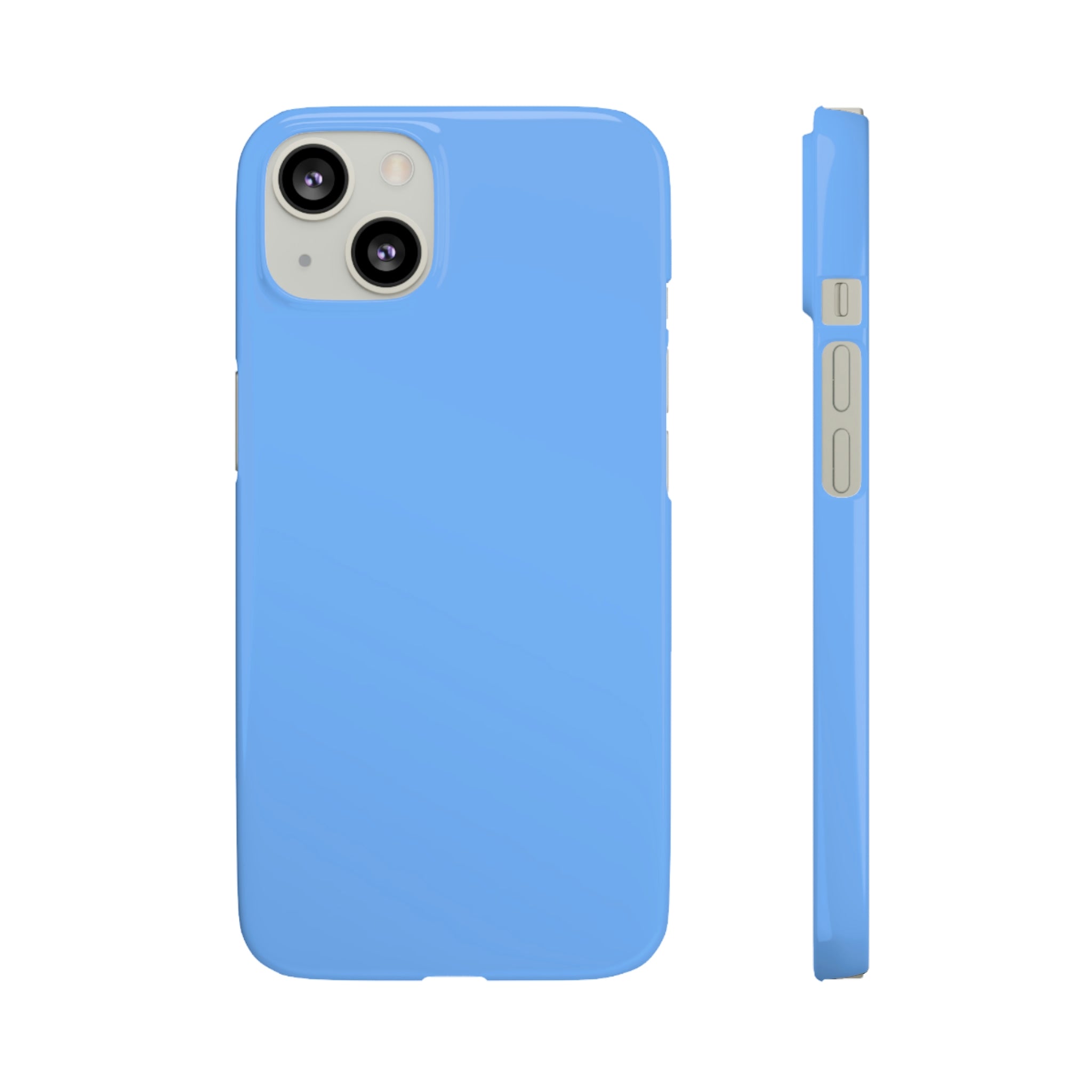 French Sky Blue iPhone Case (Slim) iPhone 13 Glossy Phone Case