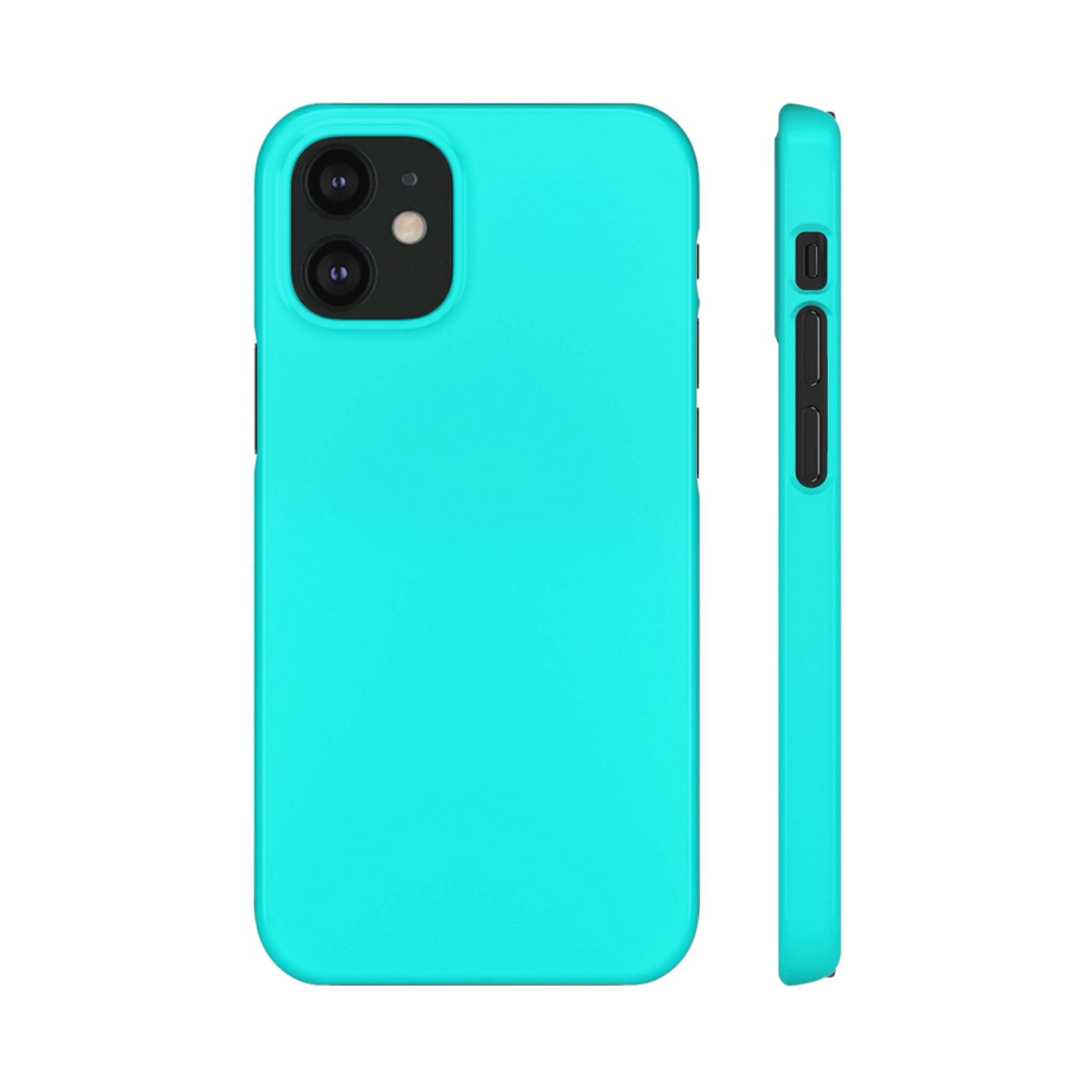 Flourescent Blue iPhone Case (Slim) iPhone 12 Mini Glossy Phone Case