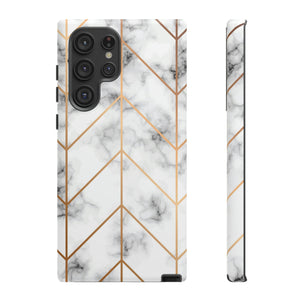 Golden Marble Android Case (Protective) Samsung Galaxy S22 Ultra Matte Phone Case