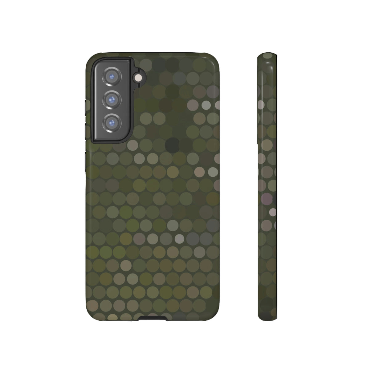 Military Dot Camo Phone case Samsung Galaxy S21 FE Glossy Phone Case