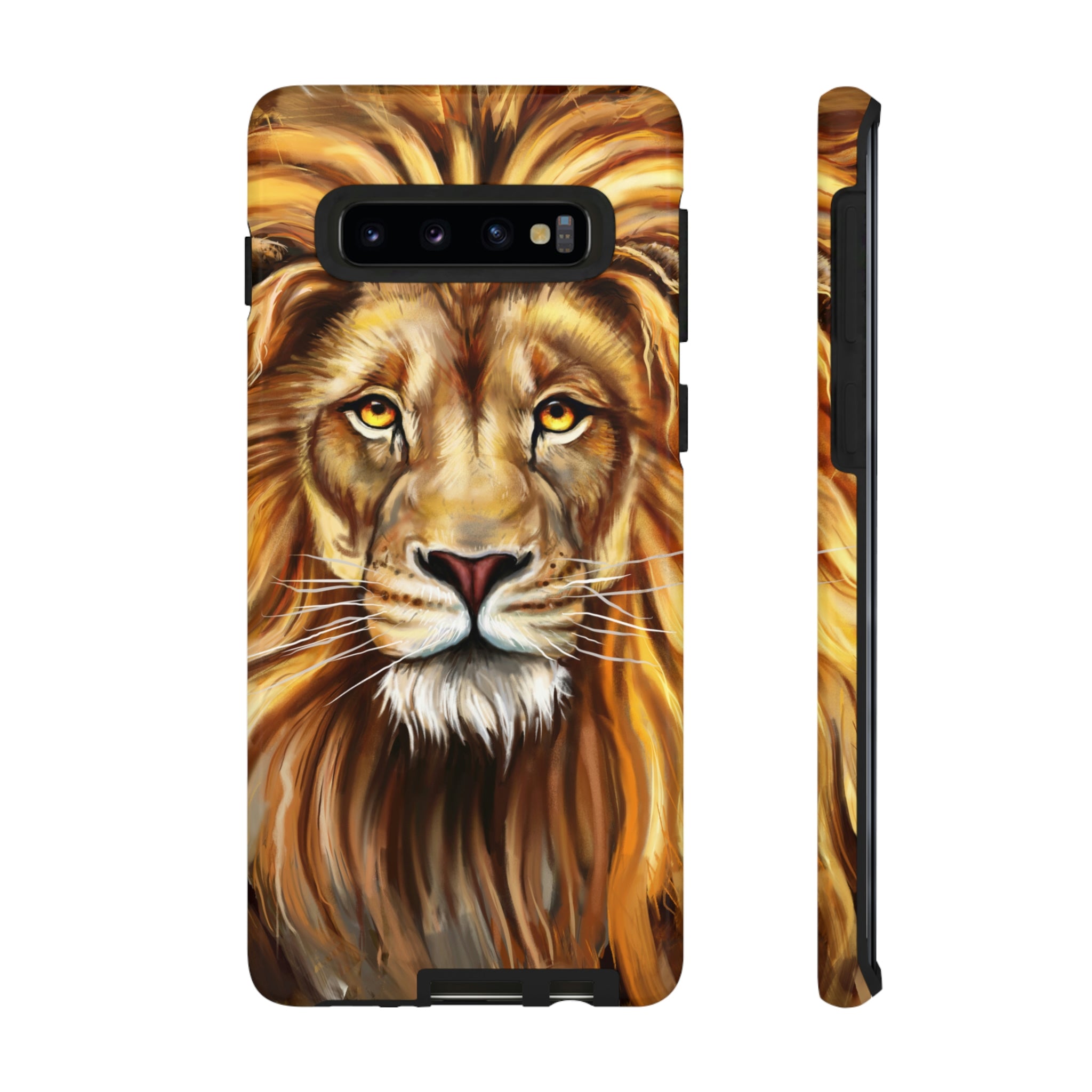 Lion Android Case (Protective) Samsung Galaxy S10 Glossy Phone Case