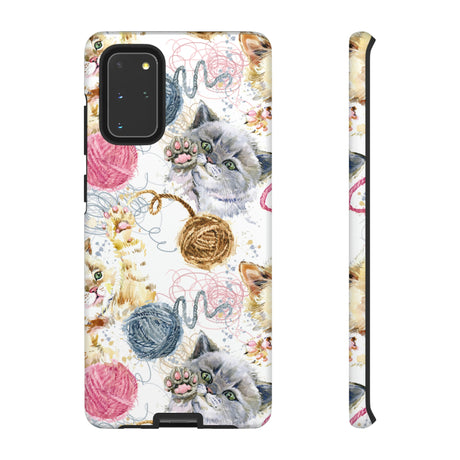 Cute Kitten Pattern Android Case (Protective) Samsung Galaxy S20+ Matte Phone Case