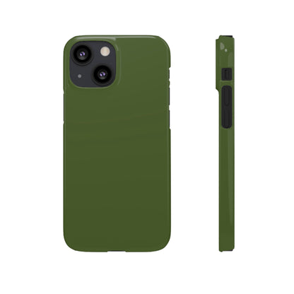 Dark Moss Green iPhone Case (Slim) iPhone 13 Mini Glossy Phone Case