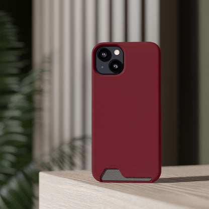 Burgundy iPhone Case (Card) Phone Case