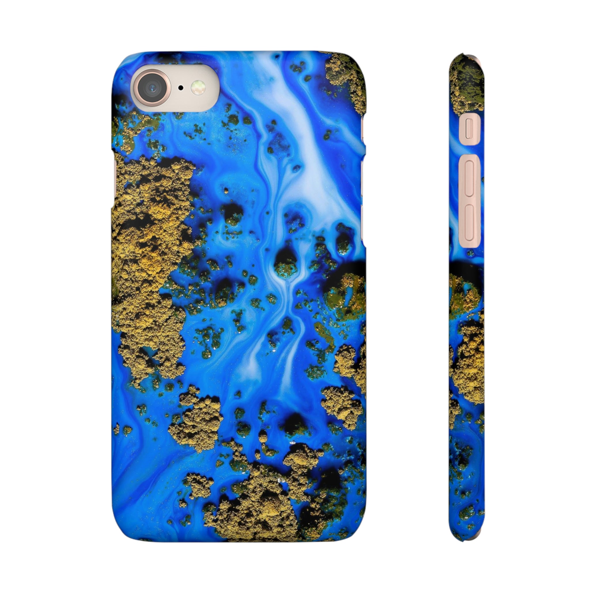 Blue River Ink Art iPhone Case (Slim) iPhone 8 Matte Phone Case